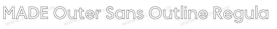MADE Outer Sans Outline Regular PERSONAL USE字体转换